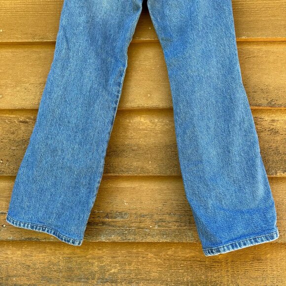 Levi's Noughtie's Bootcut Flower Hear Patches Blue Mid Rise Jeans Size 25 - Picture 8 of 11